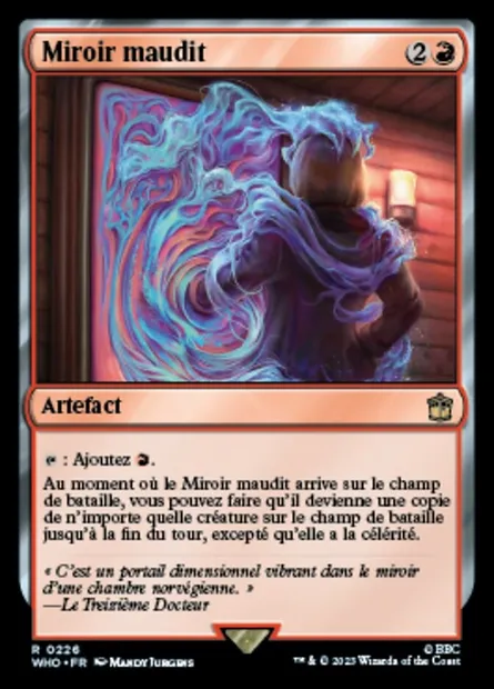 Miroir maudit, carte Magic WHO 226 — extension Doctor Who
