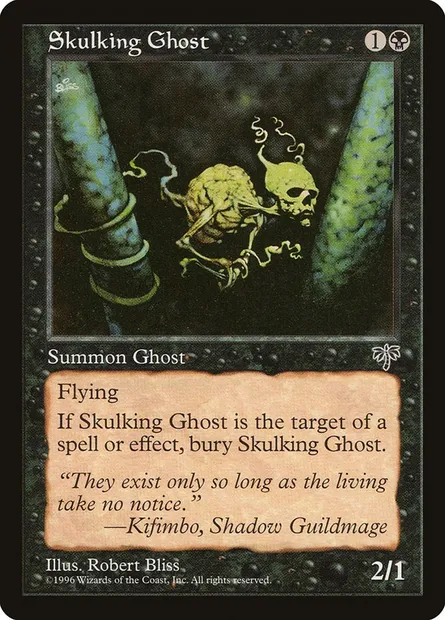 Skulking Ghost, Magic card MIR 143 — Mirage set