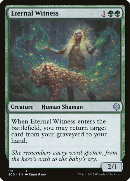 Eternal Witness, Magic card SCD 181 — Starter Commander Decks set