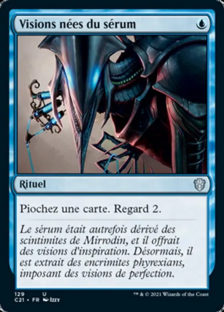 Visions nées du sérum, carte Magic C21 129 — extension Commander 2021