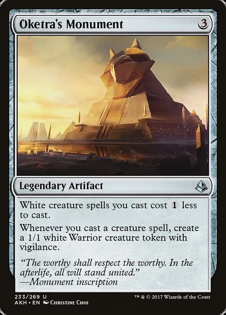 Oketra's Monument, Magic card AKH 233 — Amonkhet set