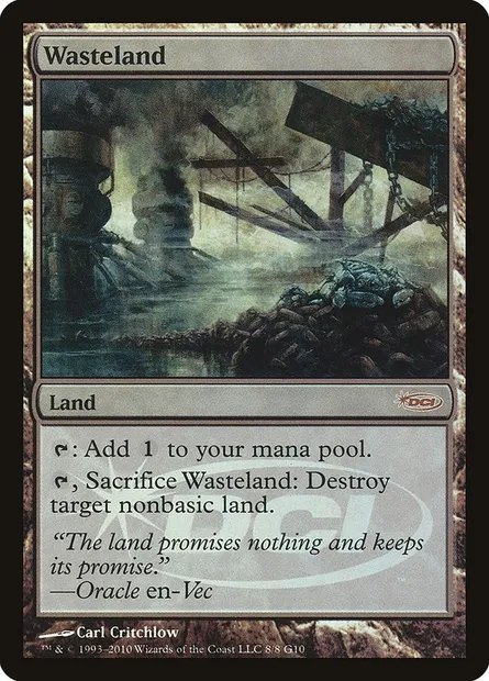 Wasteland, Magic card G10 8 — Judge Gift Cards 2010 set
