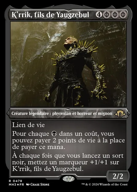 K'rrik, fils de Yaugzebul, carte Magic MH3 479 — extension Modern Horizons 3
