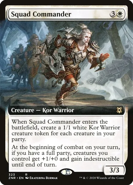 Squad Commander, Magic card ZNR 323 — Zendikar Rising set