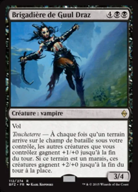 Brigadière de Guul Draz, carte Magic BFZ 112 — extension La bataille de Zendikar