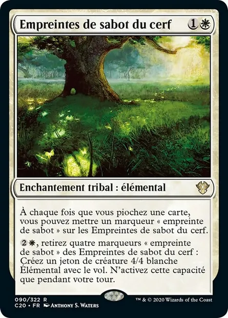 Empreintes de sabot du cerf, carte Magic C20 90 — extension Commander 2020