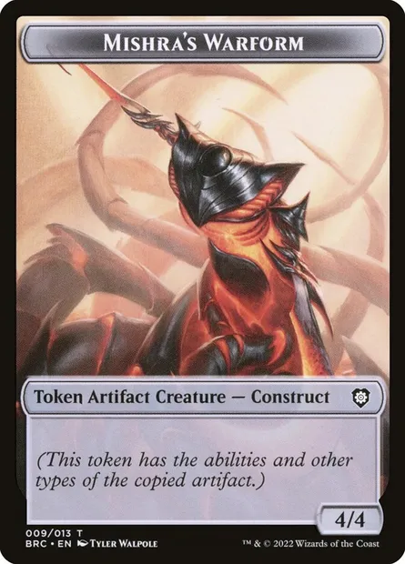 Mishra's Warform, Magic card TBRC 9 — The Brothers' War Commander Tokens set