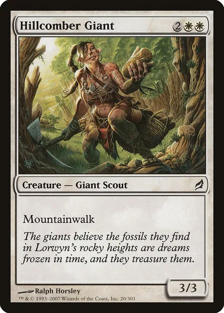 Hillcomber Giant, Magic card LRW 20 — Lorwyn set