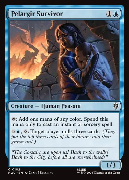 Pelargir Survivor, Magic card HOC 182 — The Hobbit Eternal set