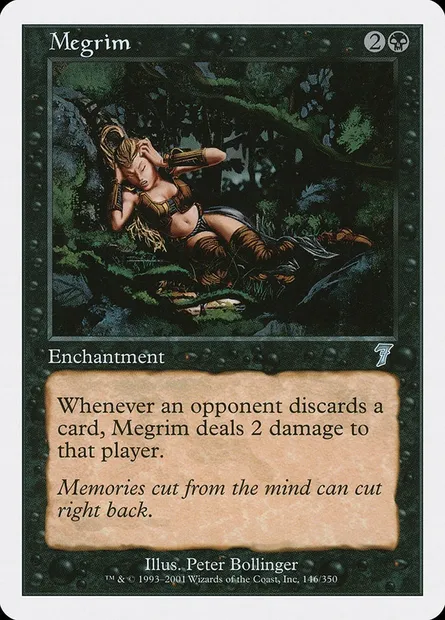 Megrim, Magic card 7ED 146 — Seventh Edition set
