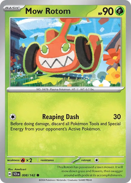 Mow Rotom, Pokémon card SCR 008 — Stellar Crown set