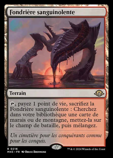 Fondrière sanguinolente, carte Magic MH3 216 — extension Modern Horizons 3