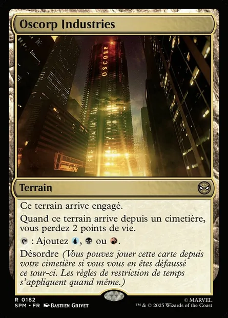 Oscorp Industries, carte Magic SPM 182 — extension Marvel's Spider-Man