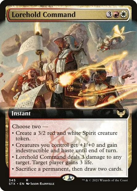 Lorehold Command, Magic card STX 345 — Strixhaven: School of Mages set