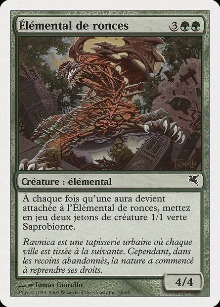 Bramble Elemental, Magic card PSAL J29 — Salvat 2005 set