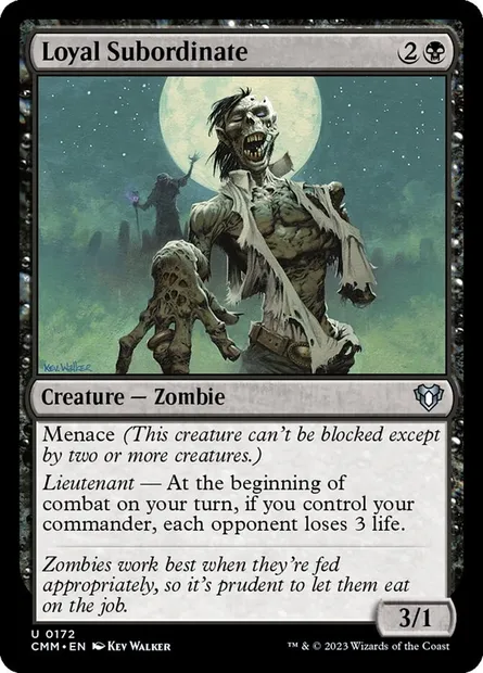 Loyal Subordinate, Magic card CMM 172 — Commander Masters set