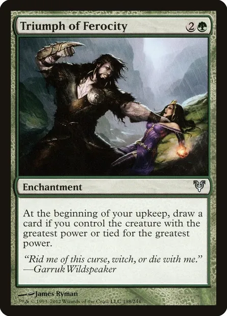 Triumph of Ferocity, Magic card AVR 198 — Avacyn Restored set