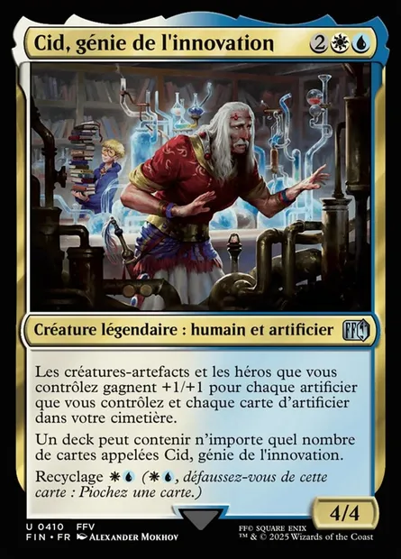 Cid, génie de l'innovation, carte Magic FIN 410 — extension Final Fantasy