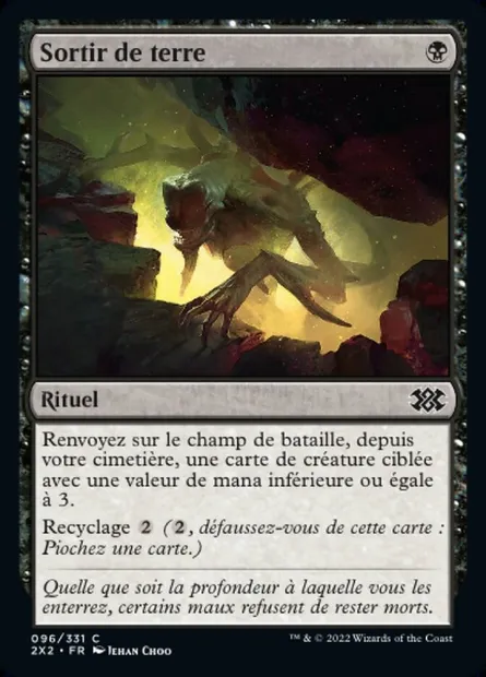 Sortir de terre, carte Magic 2X2 96 — extension Double Masters 2022