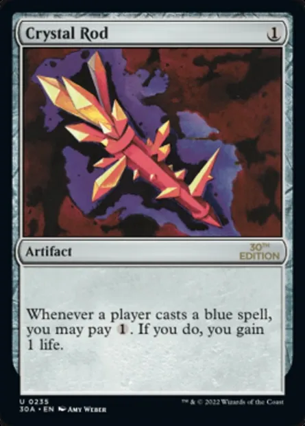 Crystal Rod, Magic card 30A 235 — 30th Anniversary Edition set