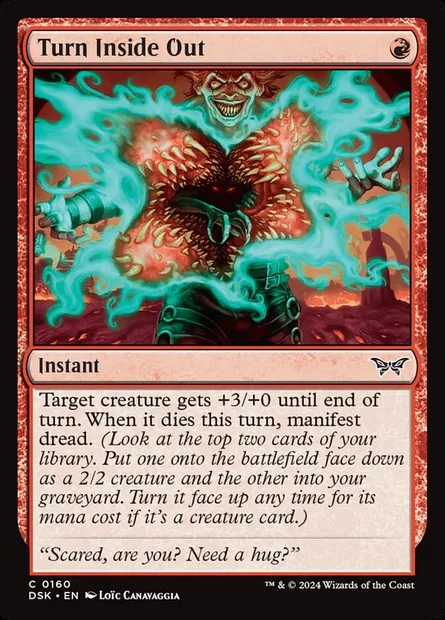 Turn Inside Out, Magic card DSK 160 — Duskmourn: House of Horror set