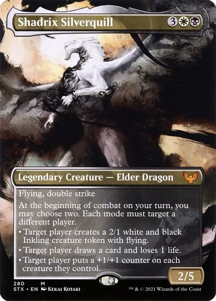 Shadrix Silverquill, Magic card STX 280 — Strixhaven: School of Mages set