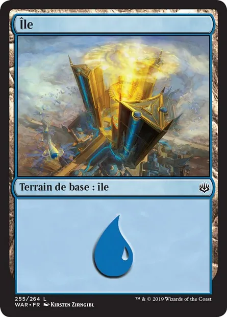 Île, carte Magic WAR 255 — extension La guerre des Planeswalkers