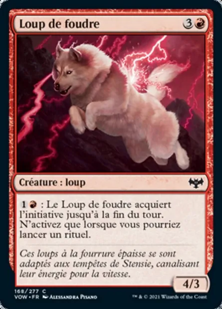 Loup de foudre, carte Magic VOW 168 — extension Innistrad : noce écarlate