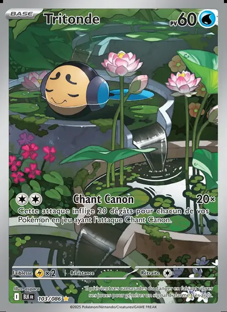 Tritonde, carte Pokémon BLK 103 — extension Foudre Noire