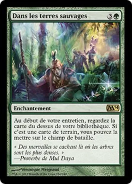 Dans les terres sauvages, carte Magic M14 180 — extension Magic 2014