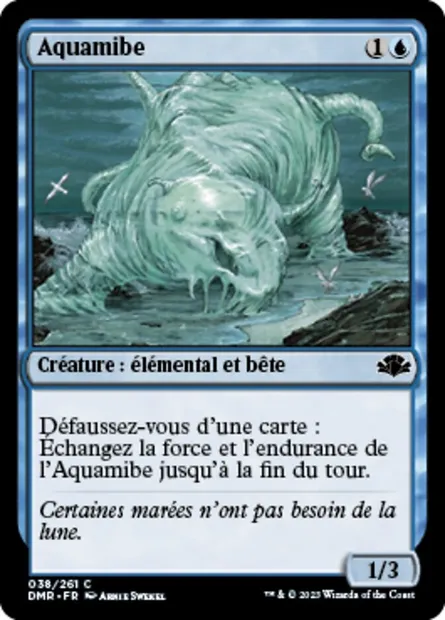 Aquamibe, carte Magic DMR 38 — extension Dominaria Remastered