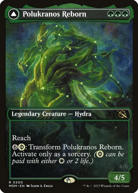 Polukranos Reborn // Polukranos, Engine of Ruin, Magic card MOM 300 — March of the Machine set