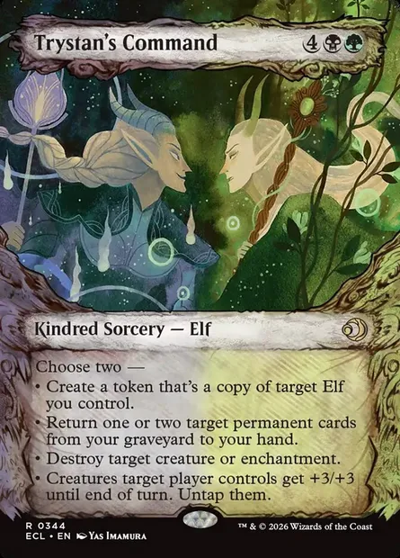Commandement de Trystan, carte Magic ECL 344 — extension Lorwyn Eclipsed