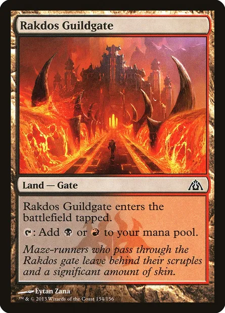 Rakdos Guildgate, Magic card DGM 154 — Dragon's Maze set