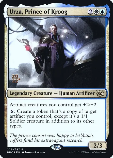 Urza, prince de Kroog, carte Magic PBRO 226s — extension The Brothers' War Promos