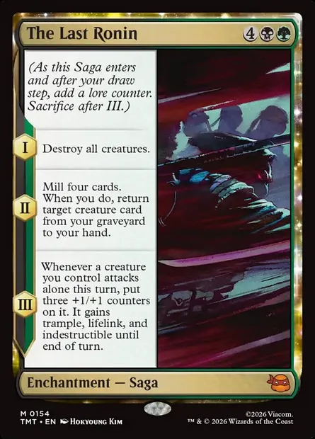The Last Ronin, Magic card TMT 154 — Teenage Mutant Ninja Turtles set