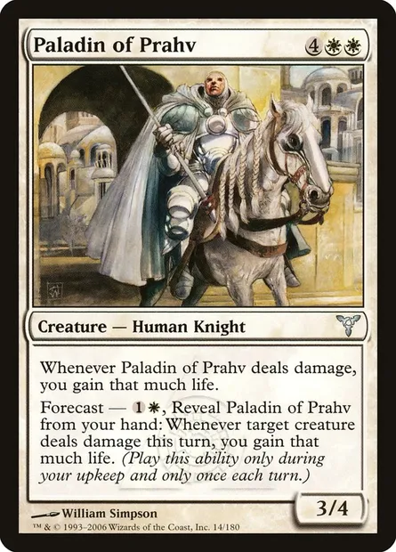 Paladin de Prahv, carte Magic DIS 14 — extension Discorde