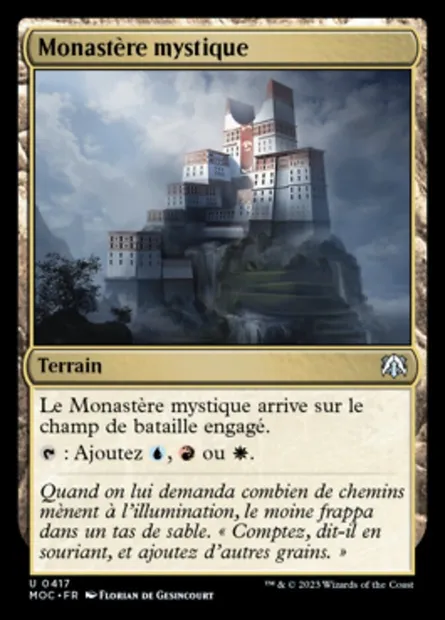 Monastère mystique, carte Magic MOC 417 — extension March of the Machine Commander