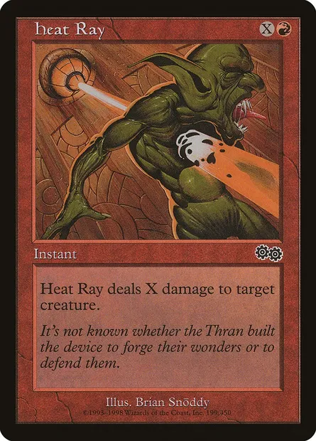 Rayon de chaleur, carte Magic USG 199 — extension Epopée d'Urza