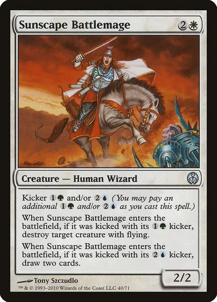 Sunscape Battlemage, Magic card DDE 40 — Duel Decks: Phyrexia vs. the Coalition set