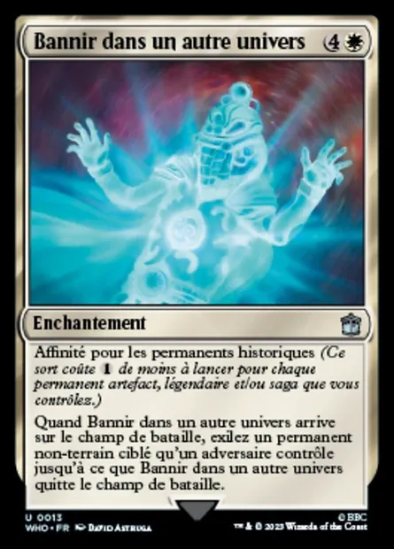 Bannir dans un autre univers, carte Magic WHO 13 — extension Doctor Who
