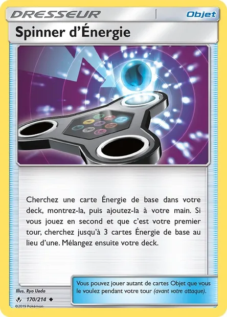Spinner d’Énergie, carte Pokémon UNB 170 — extension Alliance Infaillible