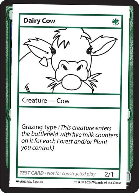 Dairy Cow, Magic card MB2 574 — Mystery Booster 2 set