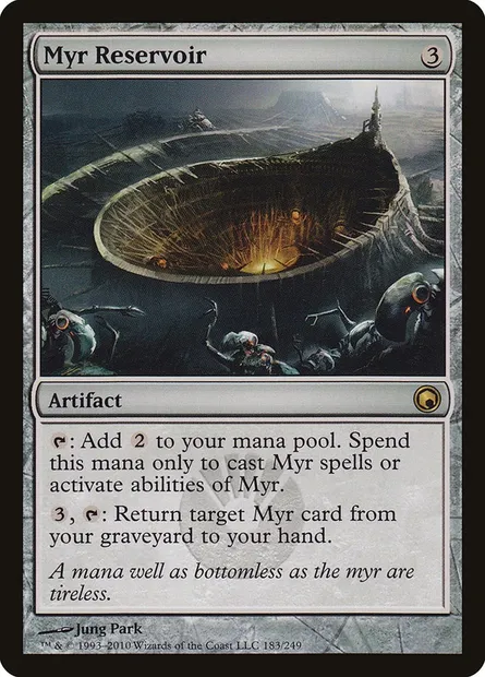 Myr Reservoir, Magic card SOM 183 — Scars of Mirrodin set