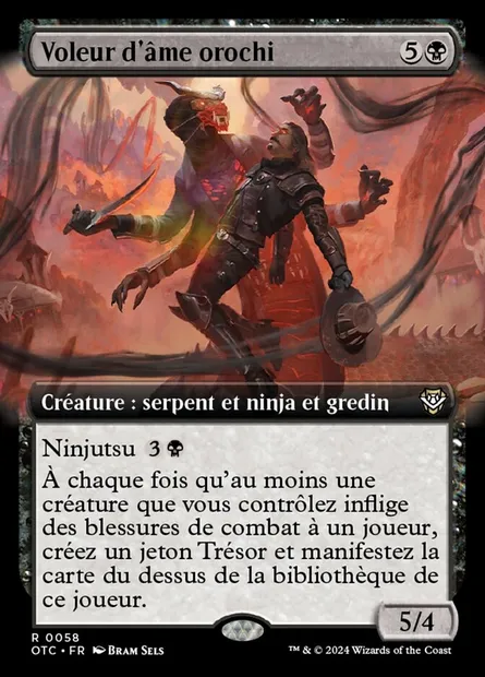 Voleur d'âme orochi, carte Magic OTC 58 — extension Outlaws of Thunder Junction Commander