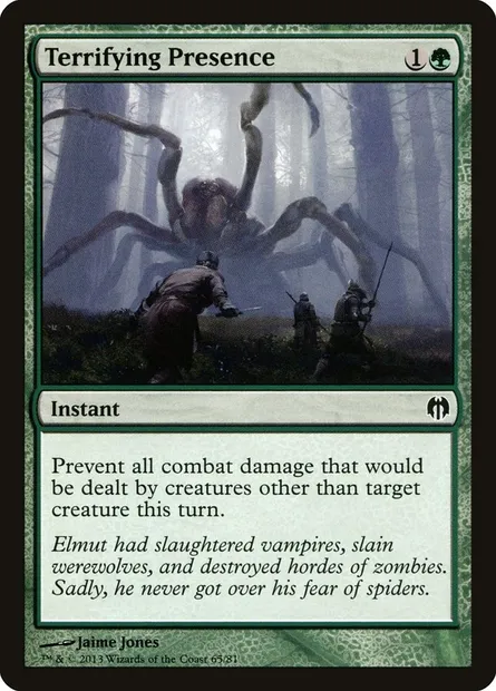 Terrifying Presence, Magic card DDL 65 — Duel Decks: Heroes vs. Monsters set