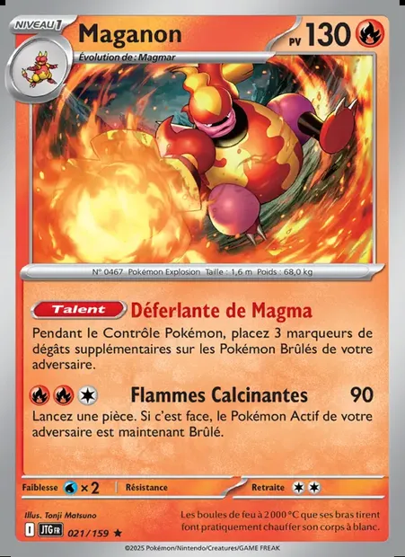 Maganon, carte Pokémon JTG 021 — extension Aventures Ensemble