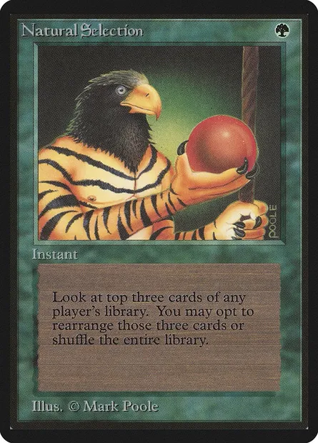 Natural Selection, carte Magic LEB 213 — extension Limited Edition Beta