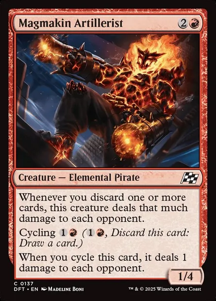 Magmakin Artillerist, Magic card DFT 137 — Aetherdrift set