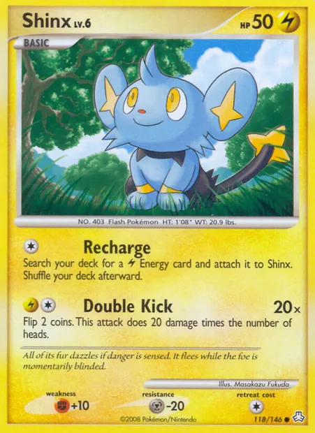 Shinx, Pokémon card LA 118 — Legends Awakened set